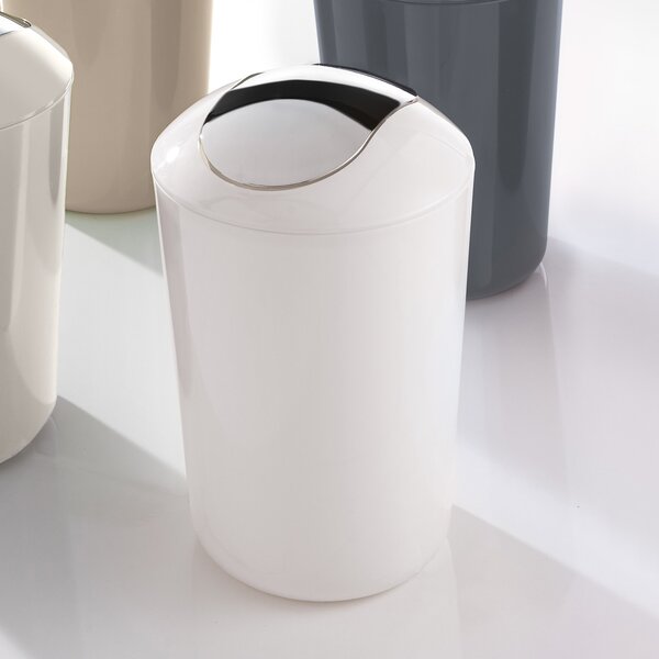 Kleine Wolke Glossy cos de gunoi 5 l crom-alb 5063115858