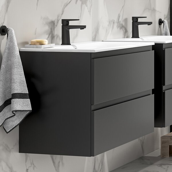 Cersanit Moduo lavoar cu dulap 79.5 cm antracit S801-473-DSM