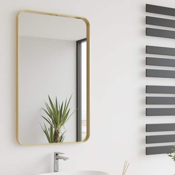 Dubiel Vitrum Rio oglindă 60x100 cm dreptunghiular auriu 5905241011561