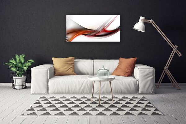 Tablou pe panza canvas Abstract Art Galben Maro Gri Alb