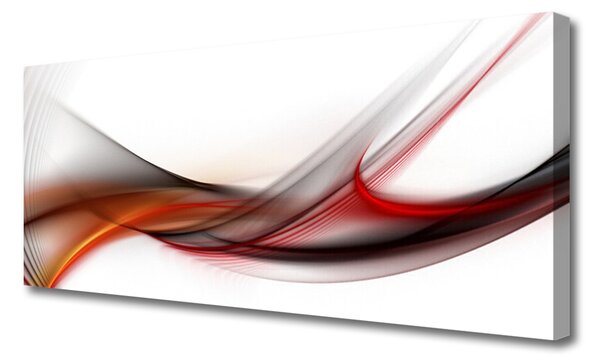 Tablou pe panza canvas Abstract Art Galben Maro Gri Alb