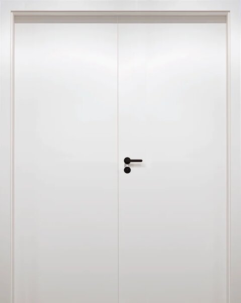 Usa de interior dubla Alb CPL cu toc metalic toc reglabil Folie Decor