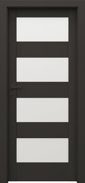 Usa cu toc reglabil PORTA VERTE HOME BLACK - Model L4