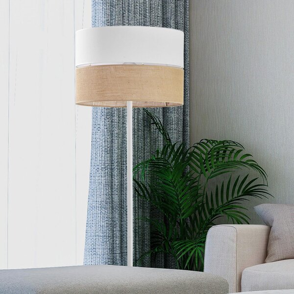 TK Lighting Linobianco lampă de podea 1x15 W alb-maro 5241