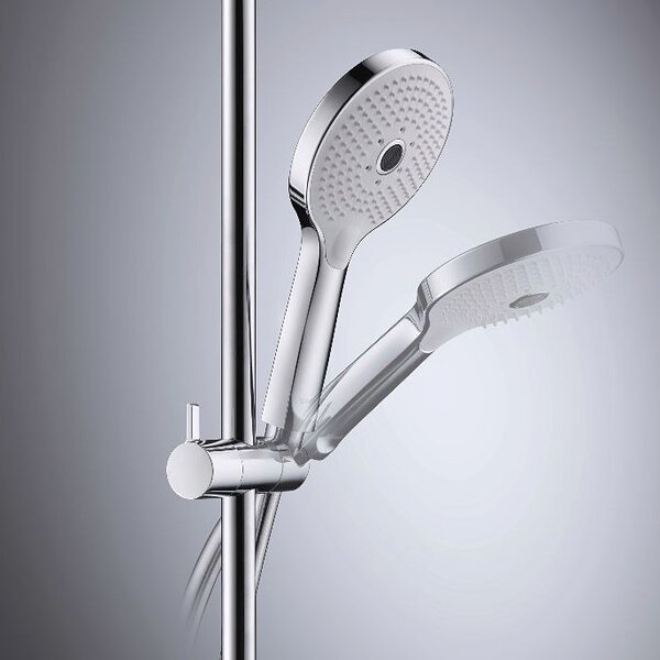Duravit C.1 set de duș perete cu duș de ploaie crom C14280007010