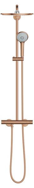 Grohe Euphoria set de duș perete cu termostat cu duș de ploaie Brushed Warm Sunset 26075DL0