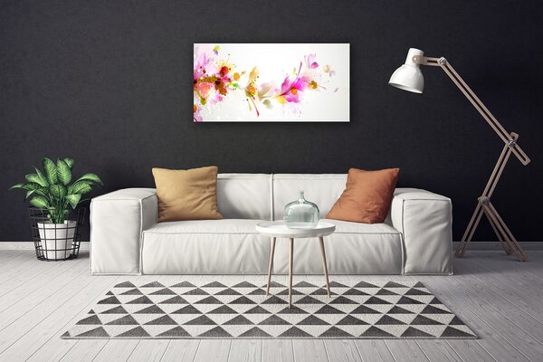 Tablou pe panza canvas Abstract Art Roz Verde
