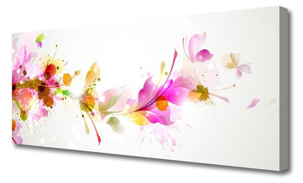 Tablou pe panza canvas Abstract Art Roz Verde