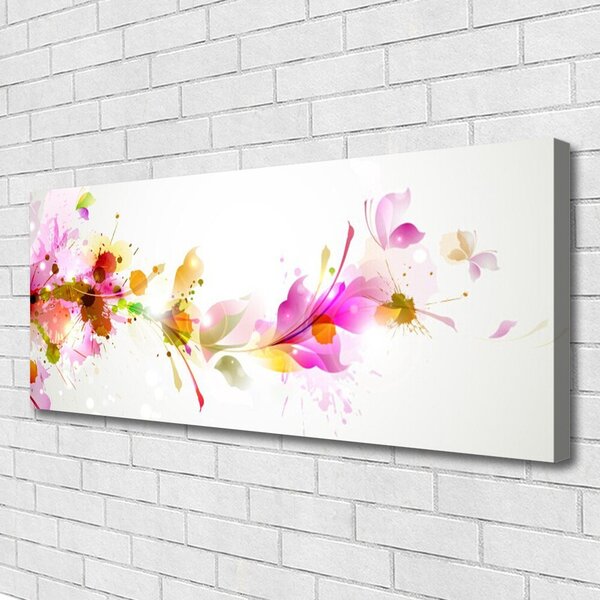 Tablou pe panza canvas Abstract Art Roz Verde