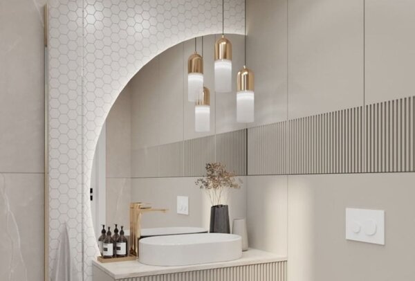 Argon Burgos lampă suspendată 1x15 W alamă-opal 4212
