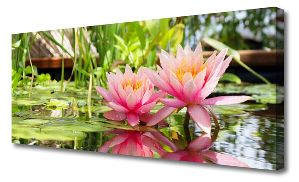 Tablou pe panza canvas Flori roz Floral