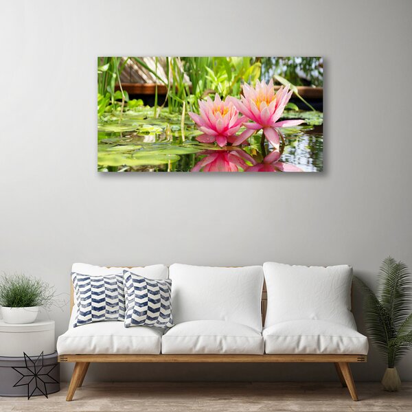 Tablou pe panza canvas Flori roz Floral