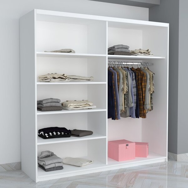 Dulap B01 Gri Alb 200CM Lungime