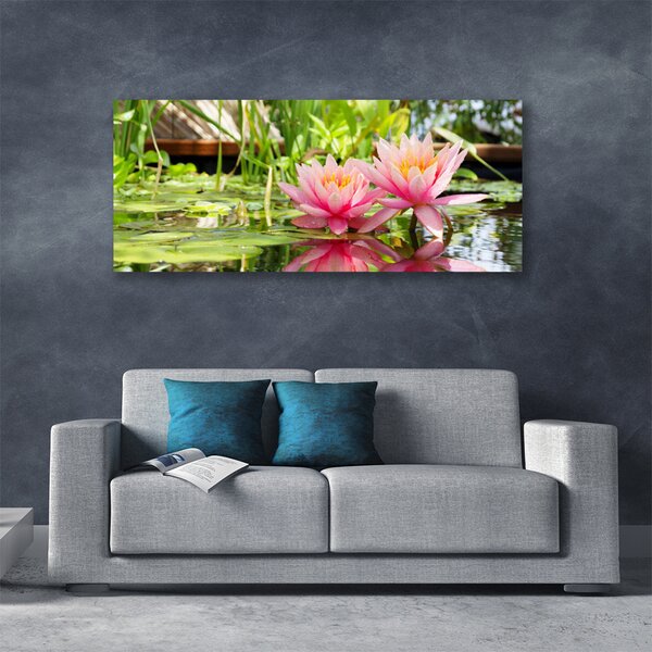 Tablou pe panza canvas Flori roz Floral