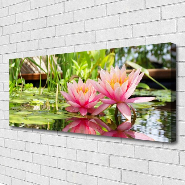 Tablou pe panza canvas Flori roz Floral