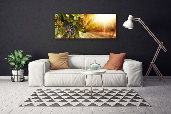 Tablou pe panza canvas Struguri Natura Verde Violet