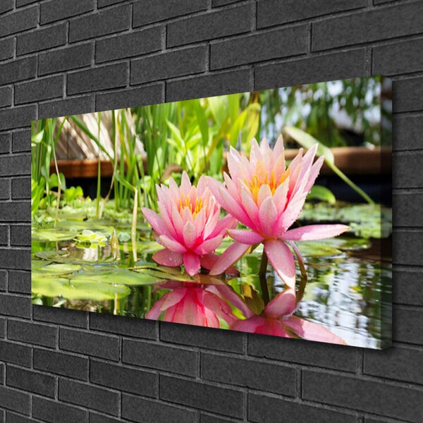 Tablou pe panza canvas Flori roz Floral