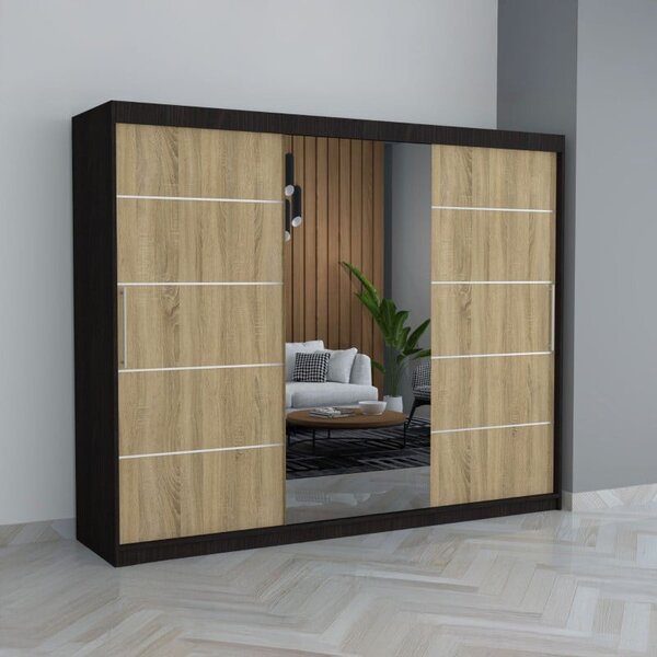 Dulap C04 Wenge Sonoma 250CM Lungime