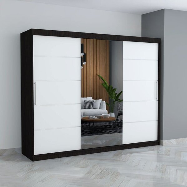 Dulap C09 Wenge Alb 250CM Lungime