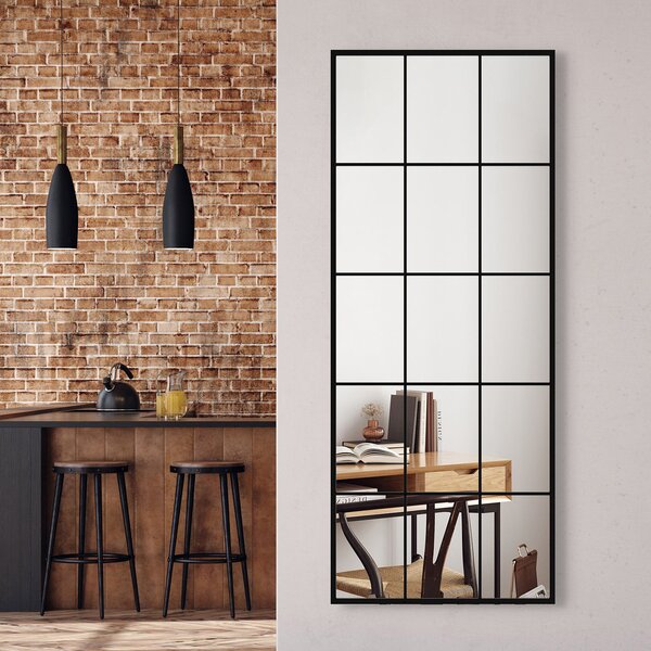 Styler Loft oglindă 60x150 cm dreptunghiular negru LU-12370