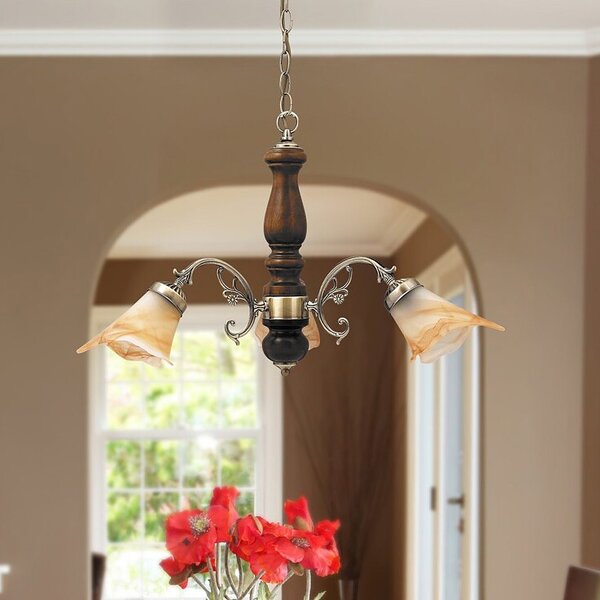 Rabalux Rustic 3 lampă suspendată 3x40 W alamă-maro 7093