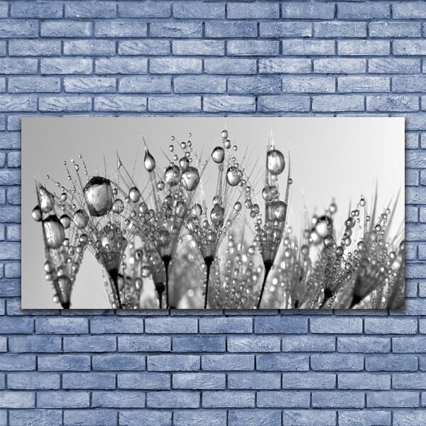 Tablou pe panza canvas Abstract Floral Gray