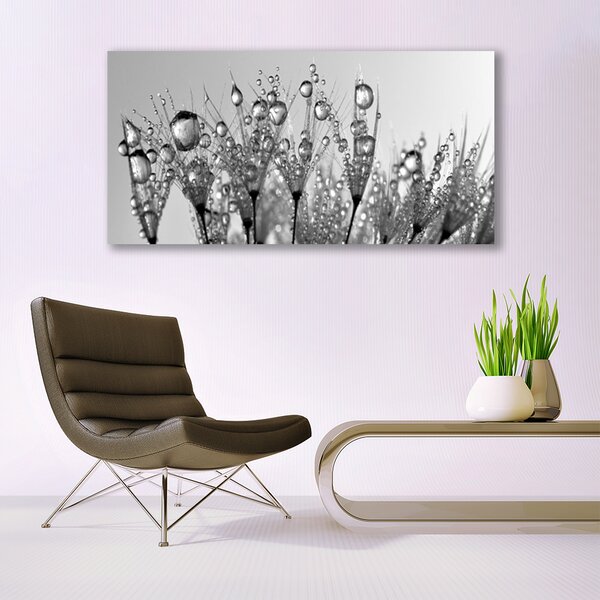 Tablou pe panza canvas Abstract Floral Gray