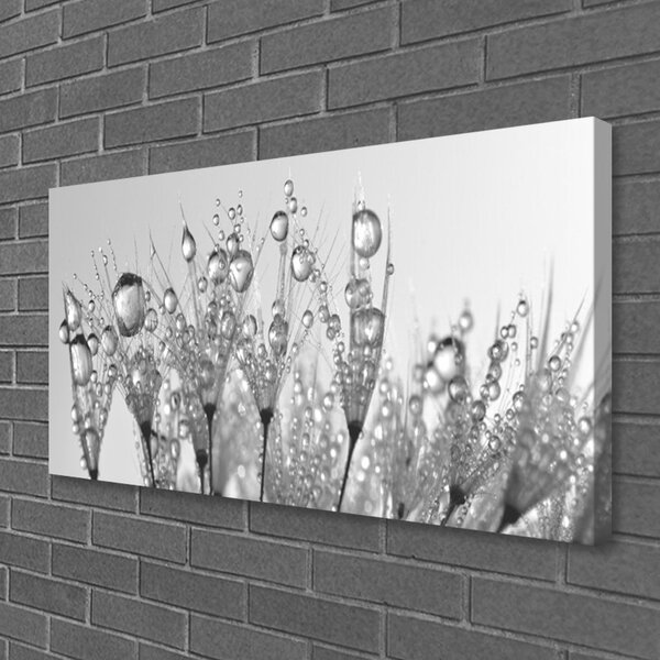 Tablou pe panza canvas Abstract Floral Gray