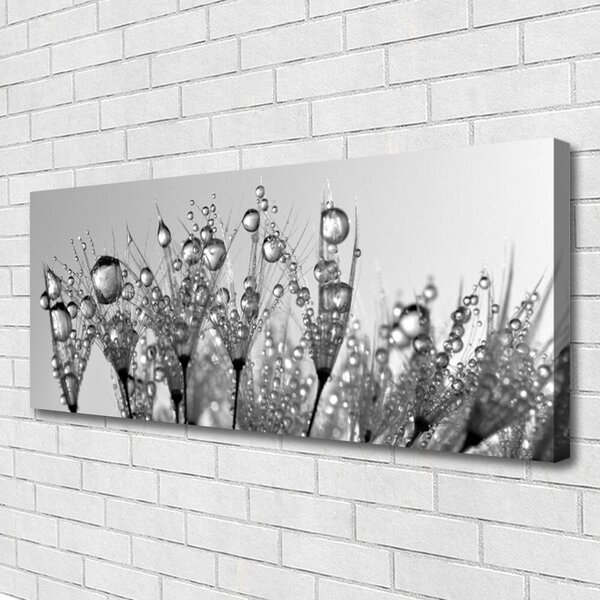 Tablou pe panza canvas Abstract Floral Gray