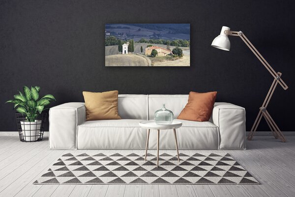 Tablou pe panza canvas Meadow Copaci Peisaj verde