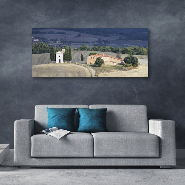 Tablou pe panza canvas Meadow Copaci Peisaj verde