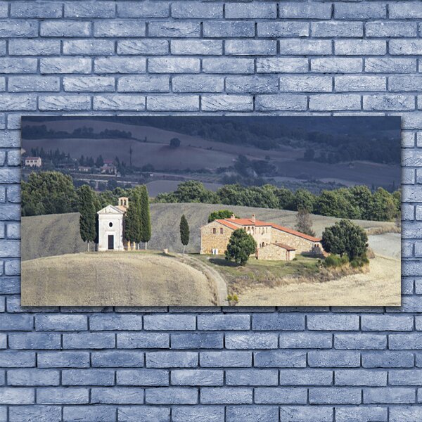 Tablou pe panza canvas Meadow Copaci Peisaj verde