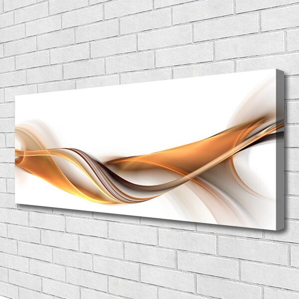 Tablou pe panza canvas Abstract Art Galben Gri Alb