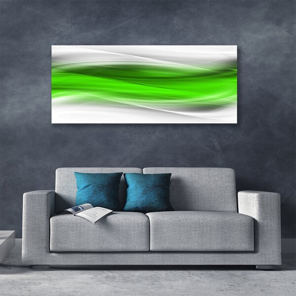 Tablou pe panza canvas Abstract Art Verde Gri Alb