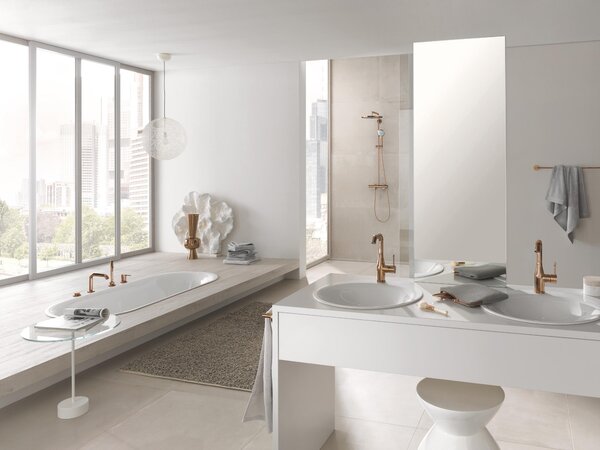Grohe Euphoria set de duș perete cu termostat cu duș de ploaie Warm Sunset 26075DA0