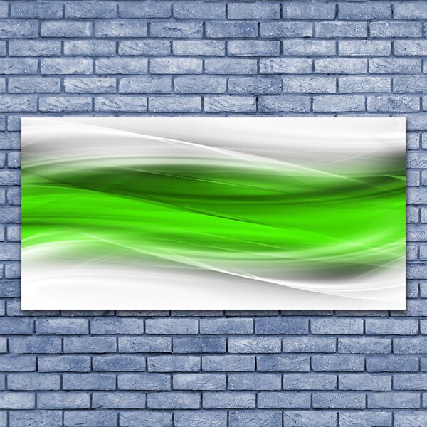 Tablou pe panza canvas Abstract Art Verde Gri Alb