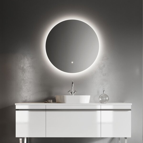 Elita Babette lavoar 62x41.2 cm ovale de blat alb luciu RE040620018060