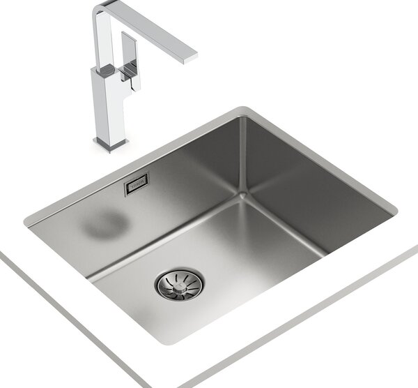 Teka Be Linea chiuveta din oțel cu sifon 54x44 cm 115000065