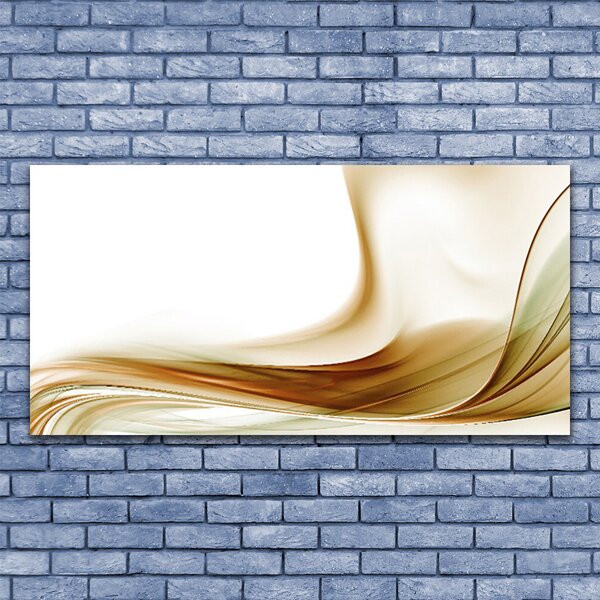 Tablou pe sticla Abstract Art Verde Gri Alb