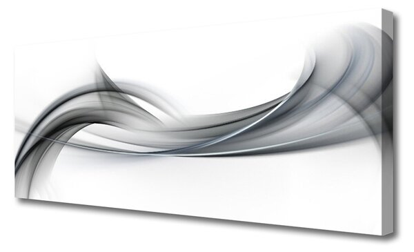 Tablou pe panza canvas Abstract Art Alb Gri