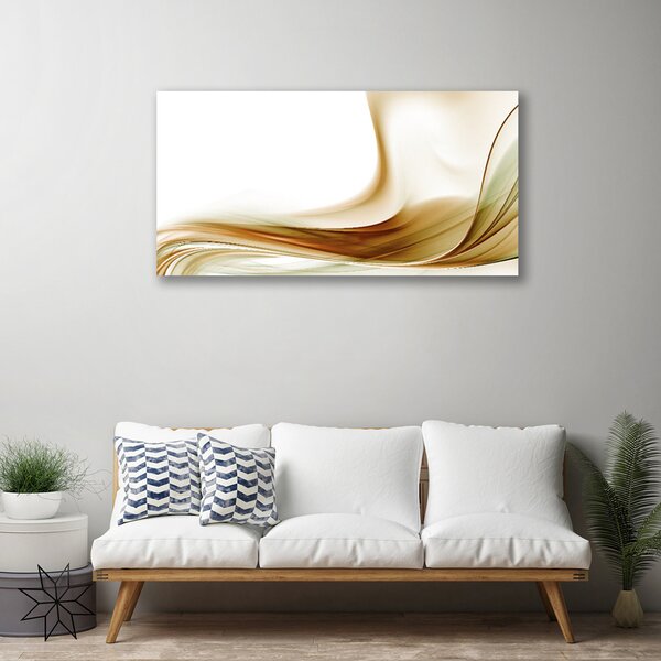 Tablou pe panza canvas Abstract Art Verde Gri Alb