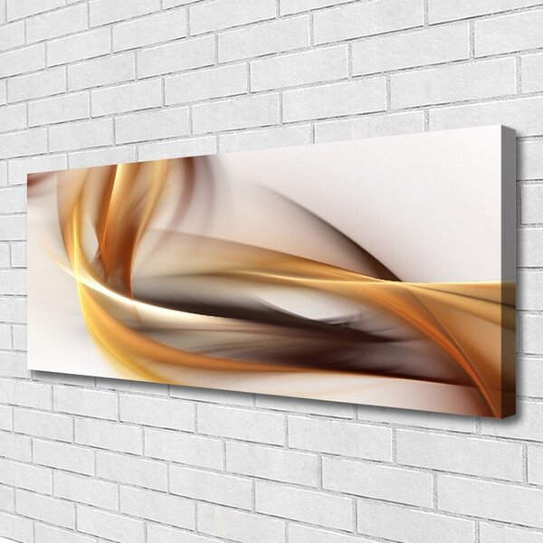Tablou pe panza canvas Abstract Art Galben Maro Gri Alb