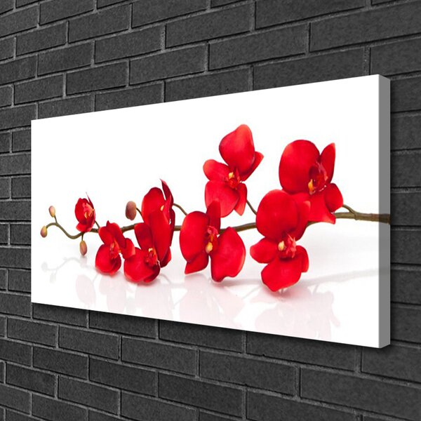 Tablou pe panza canvas Flori Floral Roșu