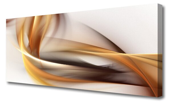 Tablou pe panza canvas Abstract Art Galben Maro Gri Alb
