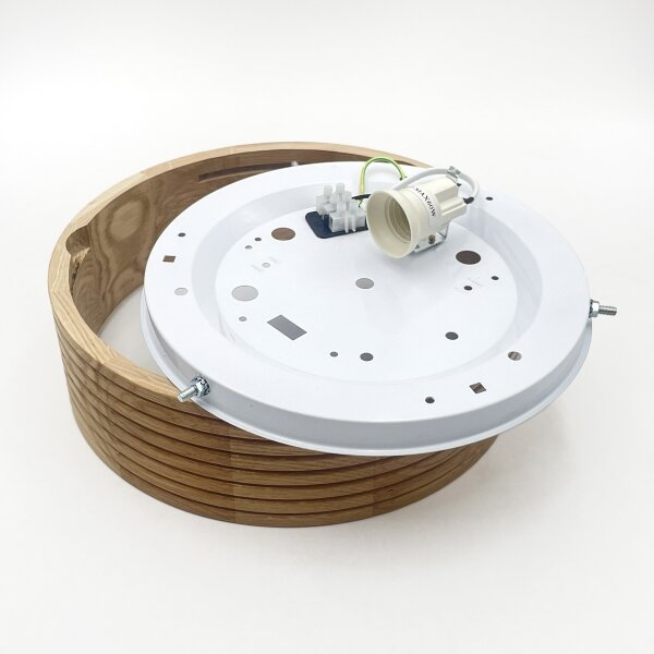Brilagi - Plafonieră LED CARVALHO MODERN 1xE27/60W/230V, diametru 27,5 cm, finisaj stejar
