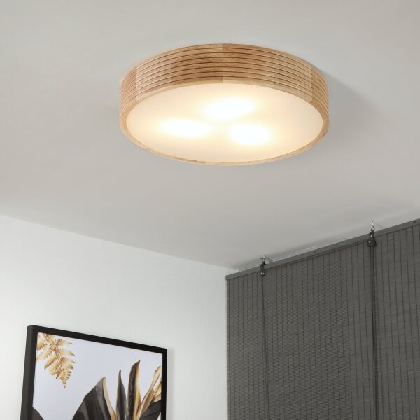 Brilagi - Lampă de tavan LED CARVALHO MODERN 3xE27/60W/230V, diam. 47,5 cm, stejar