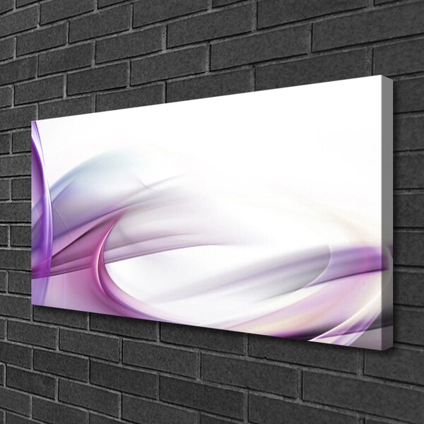 Tablou pe panza canvas Abstract Art Roz Alb