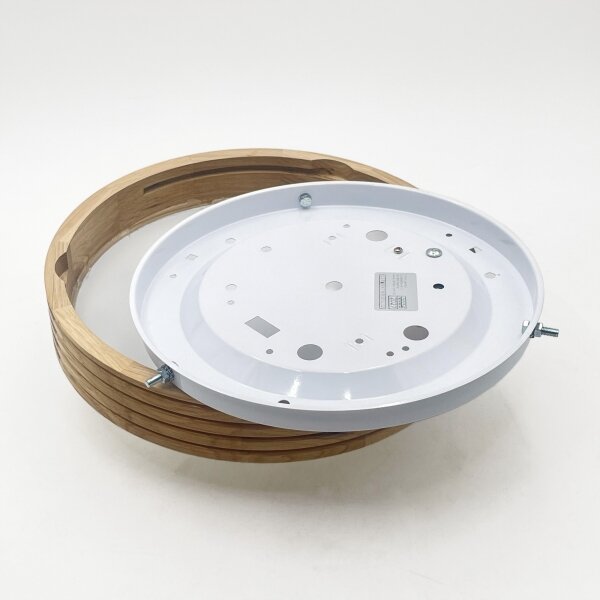 Brilagi - Lampă LED de tavan CARVALHO MODERN SLIM 1xE27/60W/230V diametru 27,5 cm stejar