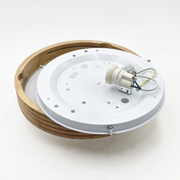 Brilagi - Lampă LED de tavan CARVALHO MODERN SLIM 1xE27/60W/230V diametru 27,5 cm stejar