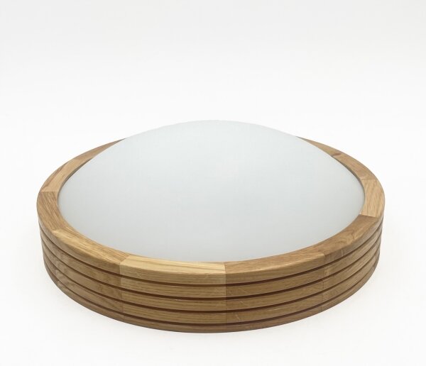 Brilagi - Lampă LED de tavan CARVALHO MODERN SLIM 1xE27/60W/230V diametru 27,5 cm stejar